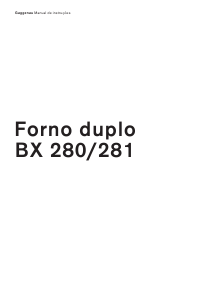 Manual Gaggenau BX280131 Forno