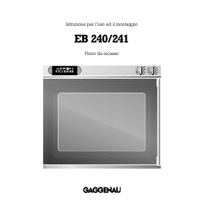Manuale Gaggenau EB240101 Forno