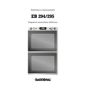 Käyttöohje Gaggenau EB294101 Uuni