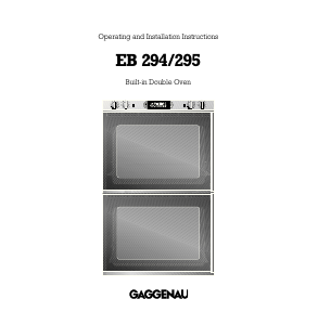 Handleiding Gaggenau EB294111 Oven