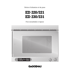 Mode d’emploi Gaggenau ED220130 Four