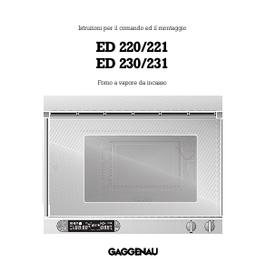 Manuale Gaggenau ED221100 Forno