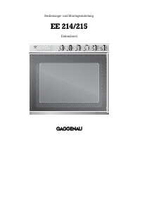 Bedienungsanleitung Gaggenau EE214115 Herd