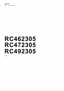 מדריך Gaggenau RC462305 מקרר