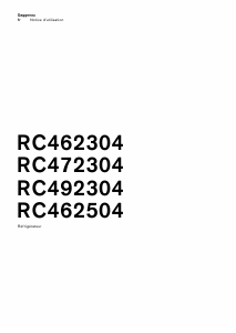 Mode d’emploi Gaggenau RC472304 Réfrigérateur