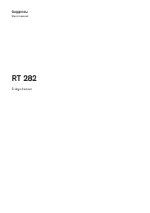 Manual Gaggenau RT282204 Refrigerator