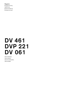 Bruksanvisning Gaggenau DV461110 Vakuumpackare