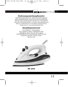 Instrukcja Clatronic DB 2546 Żelazko