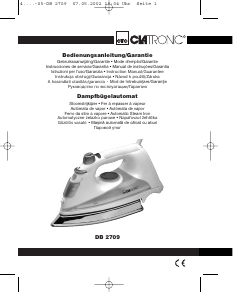 Instrukcja Clatronic DB 2709 Żelazko