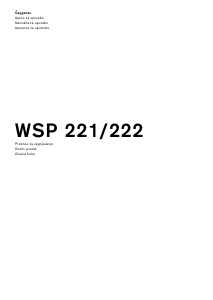 Priročnik Gaggenau WSP222100 Predal za segrevanje