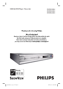 Руководство Philips DVDR3300H DVD плейер