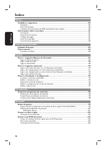 Manual Philips DVDR3360H Leitor de DVD