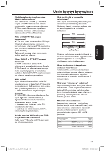 Käyttöohje Philips DVDR3365 DVD-soitin