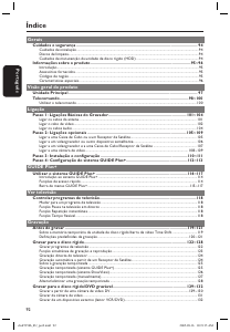 Manual Philips DVDR5350H Leitor de DVD