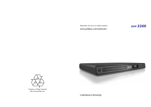 Rokasgrāmata Philips DVP3360 DVD atskaņotājs