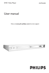 Manual Philips DVP762 DVD Player