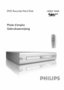 Handleiding Philips HDRW720 DVD speler