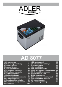 Посібник Adler AD 8077 Переносний холодильник