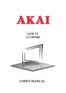 Manual Akai LT-3907HD Televizor LED