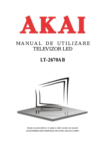 Manual Akai LT-2670AB Televizor LED