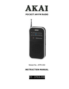 Handleiding Akai APR-350 Radio