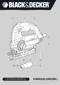 Käyttöohje Black and Decker KS800SW Kuviosaha