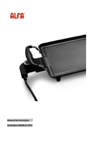 Manual Alfa 7073 Grelhador de mesa