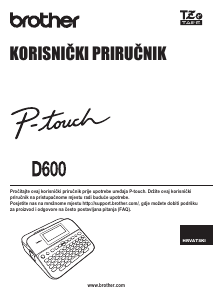 Priručnik Brother PT-D600 Pisač naljepnica