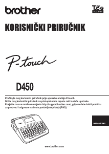 Priručnik Brother PT-D450 Pisač naljepnica