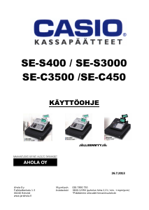 Käyttöohje Casio SE-C450 Kassakone