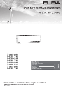 Handleiding Elba ELBA30LAN20 Airconditioner