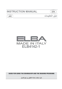 Manual Elba ELBA4142-1 Dishwasher