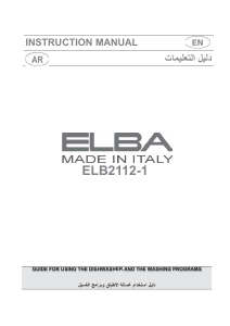 Manual Elba ELBA2112-1 Dishwasher