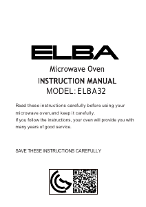 Εγχειρίδιο Elba ELBA32 Φούρνος μικροκυμάτων