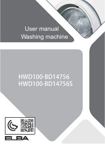 Handleiding Elba HWD100-BD14756 Was-droog combinatie