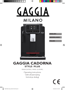 Instrukcja Gaggia RI9601 Cadorna Ekspres do espresso