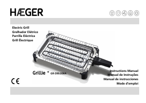 Manual Haeger GR-200.006A Grillie Grelhador