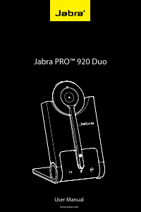 Handleiding Jabra PRO 920 Duo Headset