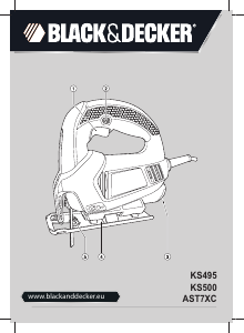 Руководство Black and Decker KS495 Электрический лобзик