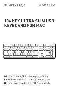 Bedienungsanleitung Macally SLIMKEYPROA Tastatur