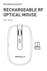 Handleiding Macally RFNBMOUSEBATE Muis