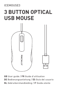 Manual de uso Macally ICEMOUSE3 Ratón