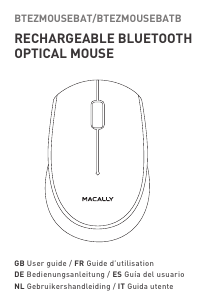 Manual de uso Macally BTEZMOUSEBAT Ratón