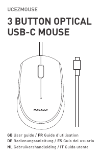 Manual de uso Macally UCEZMOUSE Ratón