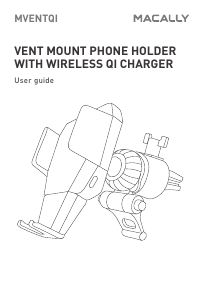 Handleiding Macally MVENTQI Telefoonhouder