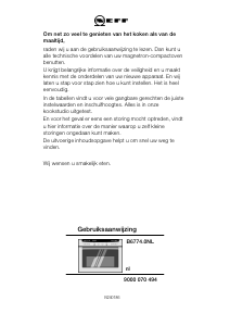 Használati útmutató Neff B6774S0NL Mikrohullámú sütő