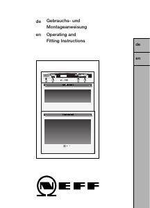 Manual Neff U1641N2 Oven