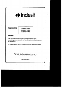 Handleiding Indesit KN3403WO/G Fornuis