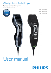 Rokasgrāmata Philips HC5410 Matu griešanas mašīna