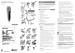 说明书 飞利浦 QC5390 理发推子